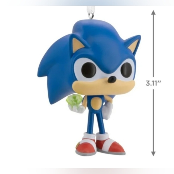 Hallmark Sonic the Hedgehog Emerald Funko POP Christmas Ornament New In Box 2025 - Picture 3 of 14
